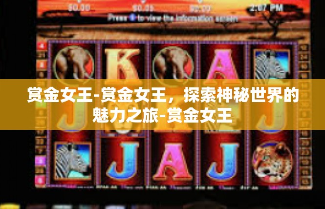 赏金女王-赏金女王，探索神秘世界的魅力之旅-赏金女王