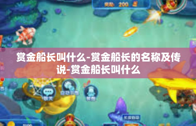 赏金船长叫什么-赏金船长的名称及传说-赏金船长叫什么