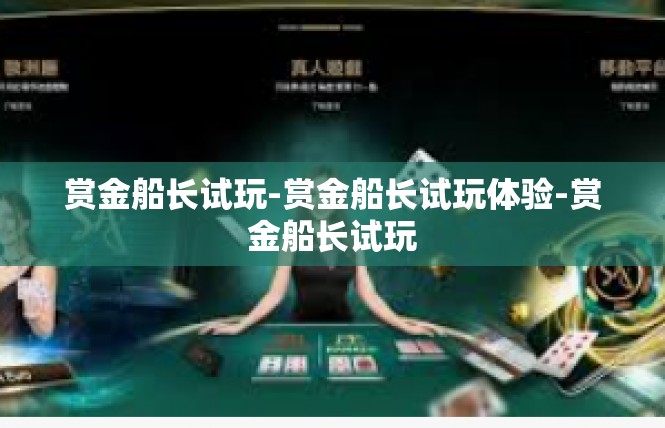 赏金船长试玩-赏金船长试玩体验-赏金船长试玩