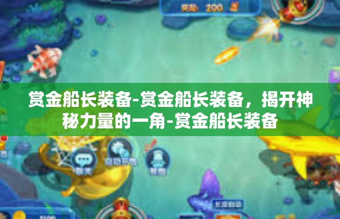 赏金船长装备-赏金船长装备，揭开神秘力量的一角-赏金船长装备