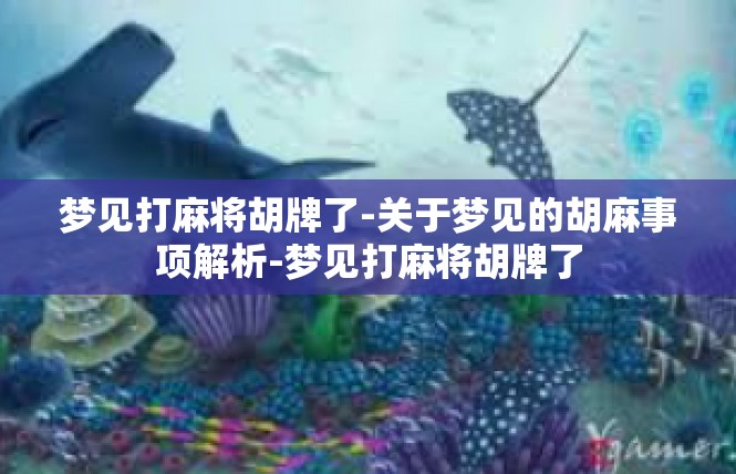 梦见打麻将胡牌了-关于梦见的胡麻事项解析-梦见打麻将胡牌了