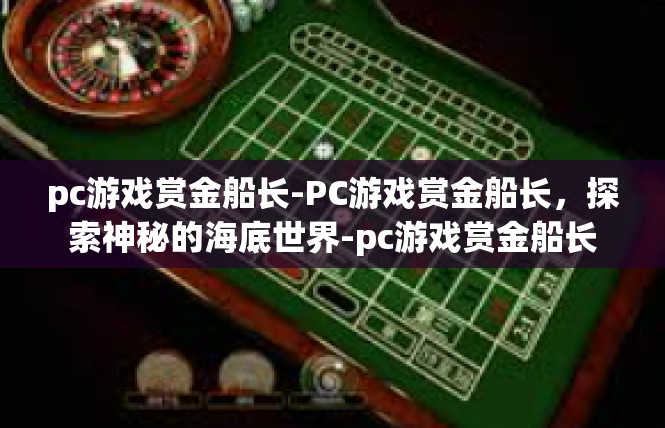 pc游戏赏金船长-PC游戏赏金船长，探索神秘的海底世界-pc游戏赏金船长