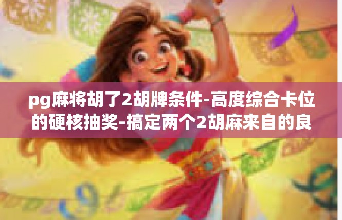 pg麻将胡了2胡牌条件-高度综合卡位的硬核抽奖-搞定两个2胡麻来自的良好机会条件分析-pg麻将胡了2胡牌条件