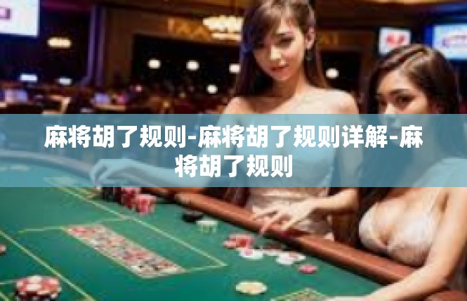 麻将胡了规则-麻将胡了规则详解-麻将胡了规则