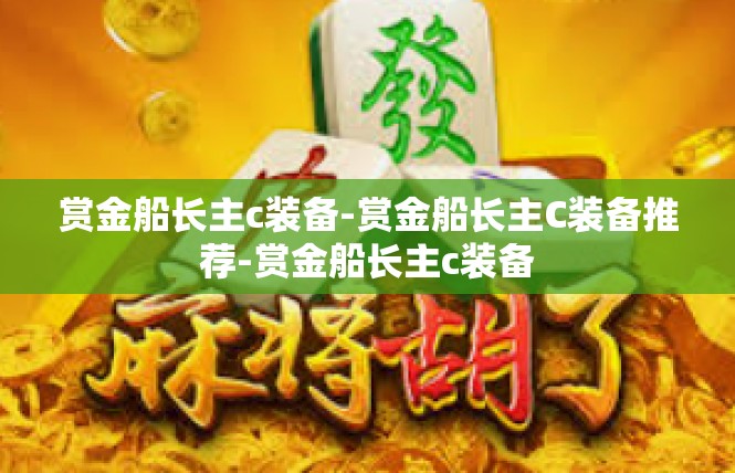 赏金船长主c装备-赏金船长主C装备推荐-赏金船长主c装备
