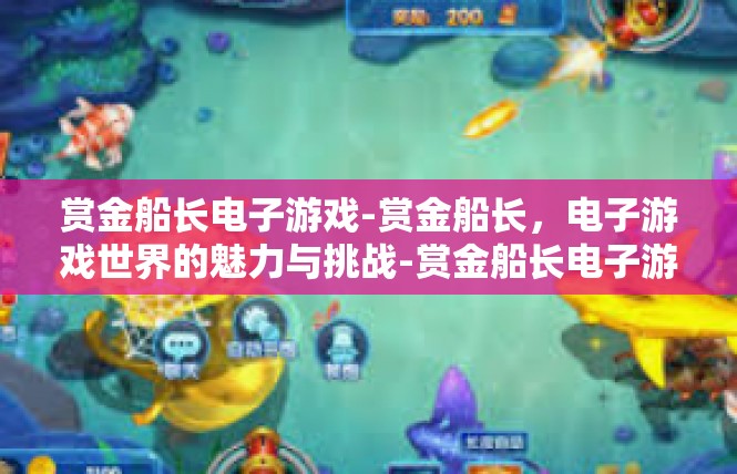 赏金船长电子游戏-赏金船长，电子游戏世界的魅力与挑战-赏金船长电子游戏