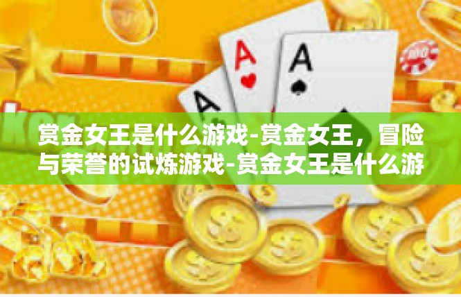 赏金女王是什么游戏-赏金女王，冒险与荣誉的试炼游戏-赏金女王是什么游戏