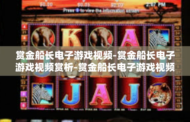 赏金船长电子游戏视频-赏金船长电子游戏视频赏析-赏金船长电子游戏视频