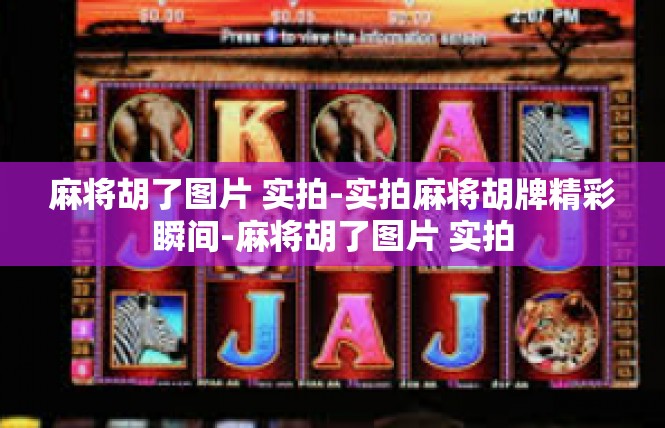麻将胡了图片 实拍-实拍麻将胡牌精彩瞬间-麻将胡了图片 实拍