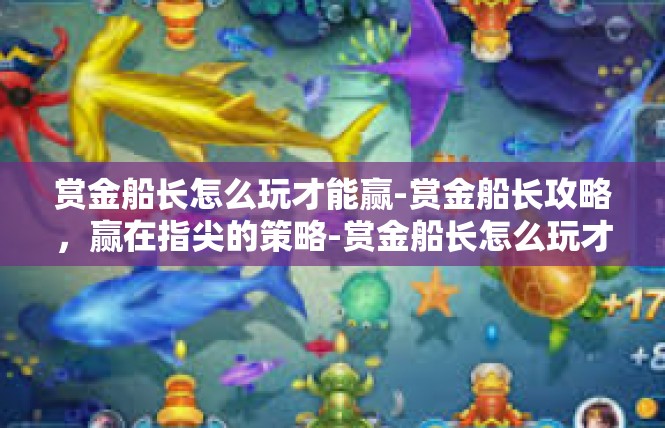 赏金船长怎么玩才能赢-赏金船长攻略，赢在指尖的策略-赏金船长怎么玩才能赢