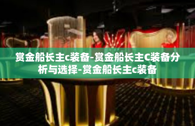 赏金船长主c装备-赏金船长主C装备分析与选择-赏金船长主c装备