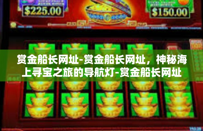 赏金船长网址-赏金船长网址，神秘海上寻宝之旅的导航灯-赏金船长网址