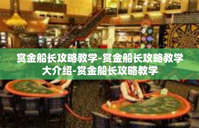 赏金船长攻略教学-赏金船长攻略教学大介绍-赏金船长攻略教学