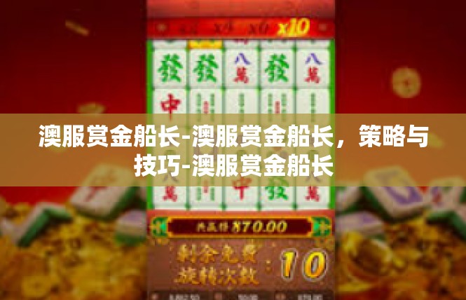 澳服赏金船长-澳服赏金船长，策略与技巧-澳服赏金船长