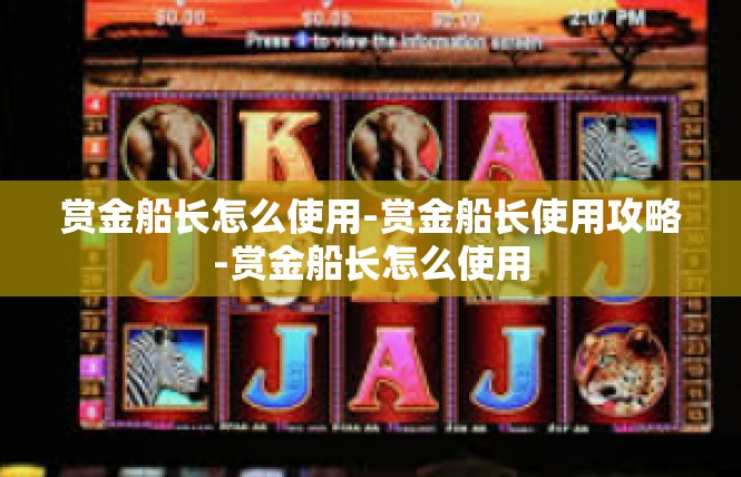 赏金船长怎么使用-赏金船长使用攻略-赏金船长怎么使用