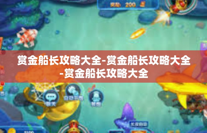 赏金船长攻略大全-赏金船长攻略大全-赏金船长攻略大全