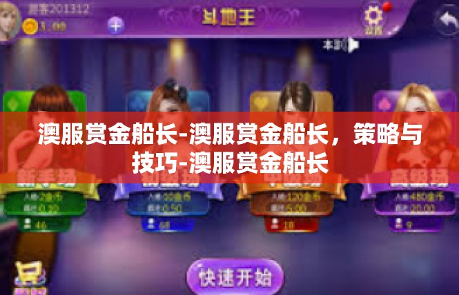 澳服赏金船长-澳服赏金船长，策略与技巧-澳服赏金船长