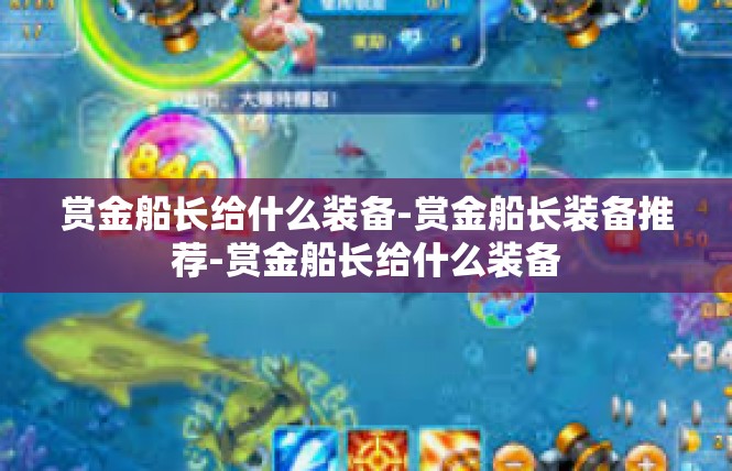 赏金船长给什么装备-赏金船长装备推荐-赏金船长给什么装备