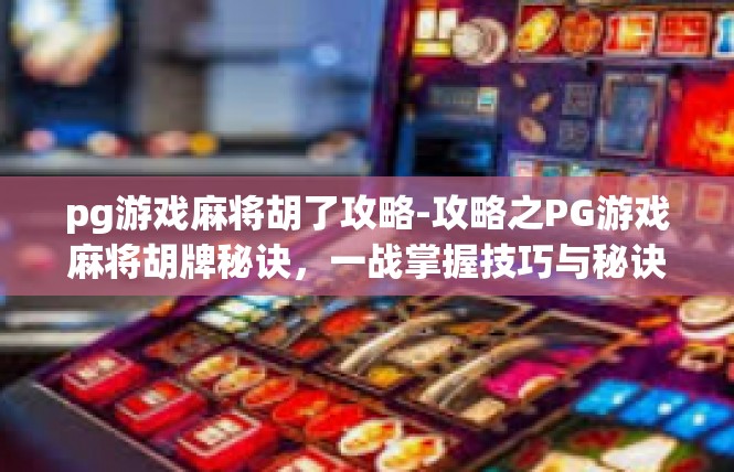 pg游戏麻将胡了攻略-攻略之PG游戏麻将胡牌秘诀，一战掌握技巧与秘诀-pg游戏麻将胡了攻略