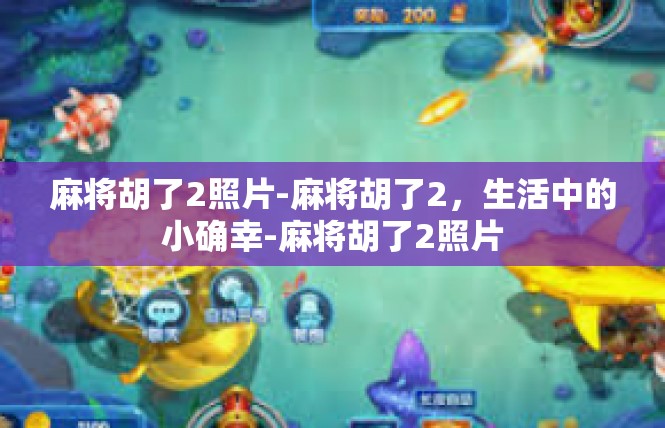 麻将胡了2照片-麻将胡了2，生活中的小确幸-麻将胡了2照片