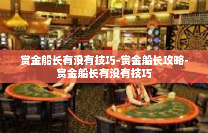 赏金船长有没有技巧-赏金船长攻略-赏金船长有没有技巧