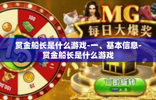 赏金船长是什么游戏-一、基本信息-赏金船长是什么游戏