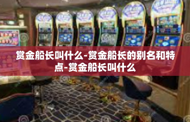 赏金船长叫什么-赏金船长的别名和特点-赏金船长叫什么