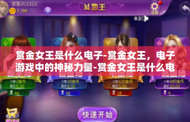 赏金女王是什么电子-赏金女王，电子游戏中的神秘力量-赏金女王是什么电子
