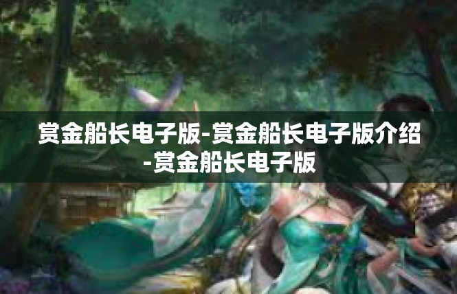 赏金船长电子版-赏金船长电子版介绍-赏金船长电子版