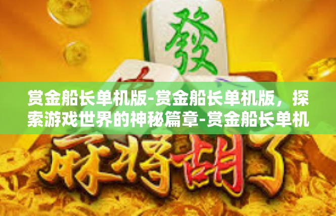 赏金船长单机版-赏金船长单机版，探索游戏世界的神秘篇章-赏金船长单机版