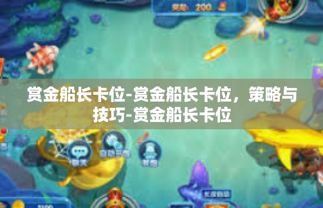 赏金船长卡位-赏金船长卡位，策略与技巧-赏金船长卡位