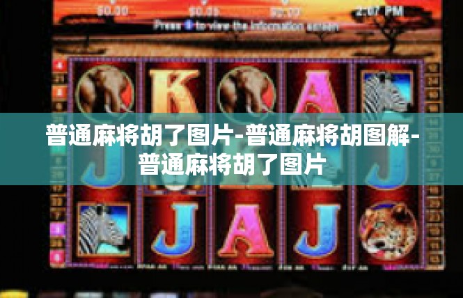 普通麻将胡了图片-普通麻将胡图解-普通麻将胡了图片