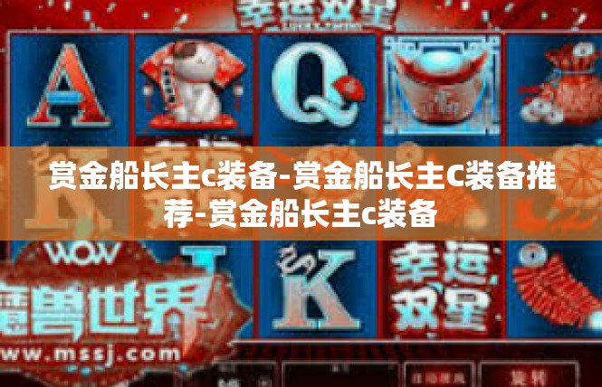 赏金船长主c装备-赏金船长主C装备推荐-赏金船长主c装备