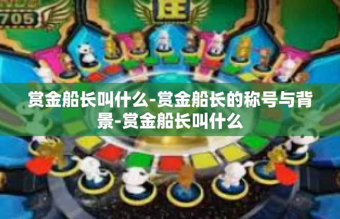 赏金船长叫什么-赏金船长的称号与背景-赏金船长叫什么