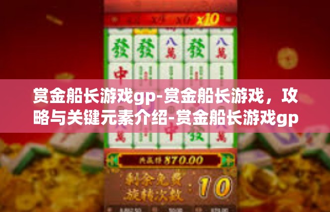 赏金船长游戏gp-赏金船长游戏，攻略与关键元素介绍-赏金船长游戏gp