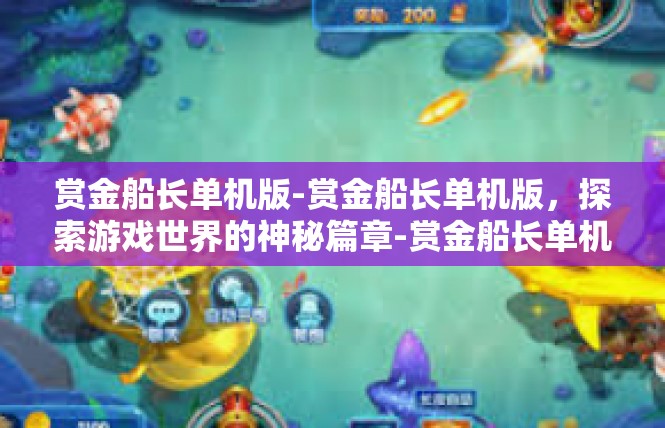赏金船长单机版-赏金船长单机版，探索游戏世界的神秘篇章-赏金船长单机版