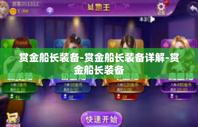 赏金船长装备-赏金船长装备详解-赏金船长装备