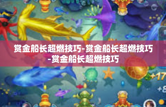 赏金船长超燃技巧-赏金船长超燃技巧-赏金船长超燃技巧