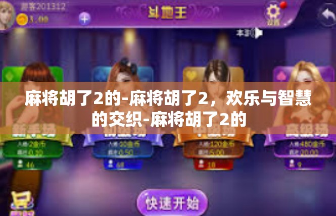 麻将胡了2的-麻将胡了2，欢乐与智慧的交织-麻将胡了2的