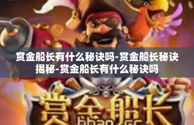 赏金船长有什么秘诀吗-赏金船长秘诀揭秘-赏金船长有什么秘诀吗
