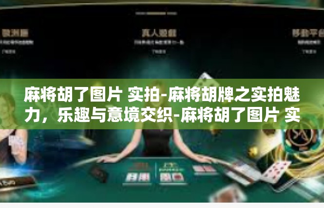 麻将胡了图片 实拍-麻将胡牌之实拍魅力，乐趣与意境交织-麻将胡了图片 实拍