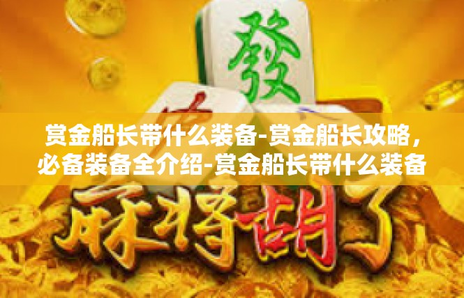 赏金船长带什么装备-赏金船长攻略，必备装备全介绍-赏金船长带什么装备