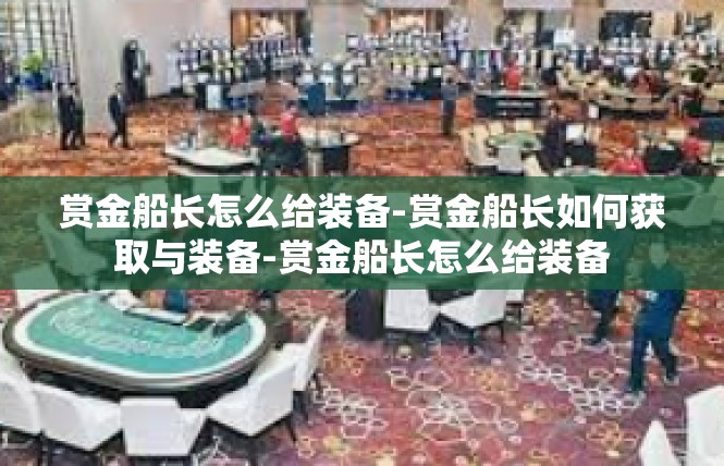 赏金船长怎么给装备-赏金船长如何获取与装备-赏金船长怎么给装备