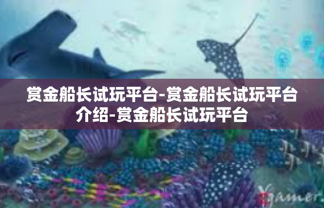 赏金船长试玩平台-赏金船长试玩平台介绍-赏金船长试玩平台