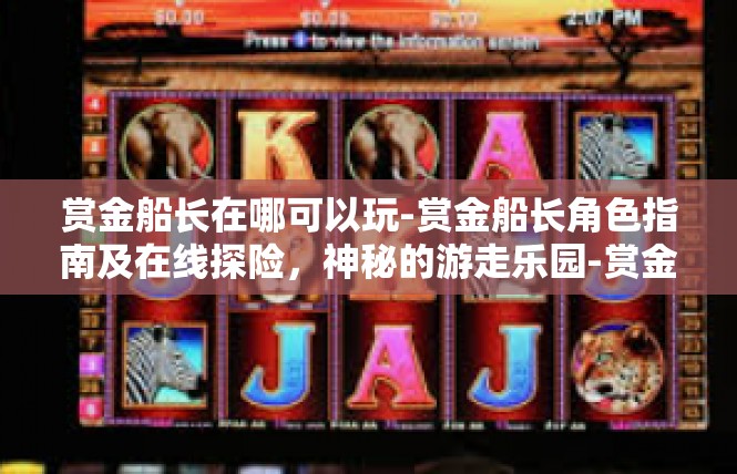 赏金船长在哪可以玩-赏金船长角色指南及在线探险，神秘的游走乐园-赏金船长在哪可以玩