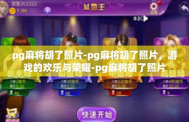 pg麻将胡了照片-pg麻将胡了照片，游戏的欢乐与荣耀-pg麻将胡了照片