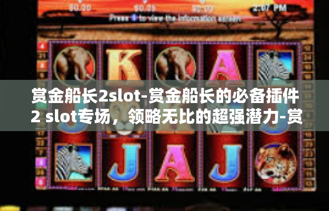 赏金船长2slot-赏金船长的必备插件 2 slot专场，领略无比的超强潜力-赏金船长2slot