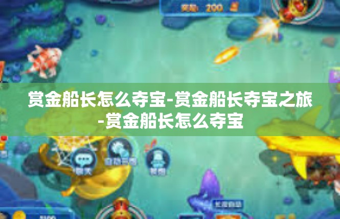 赏金船长怎么夺宝-赏金船长夺宝之旅-赏金船长怎么夺宝