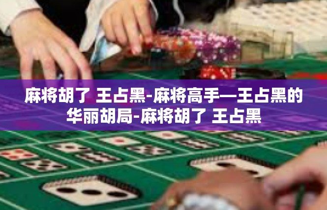 麻将胡了 王占黑-麻将高手—王占黑的华丽胡局-麻将胡了 王占黑