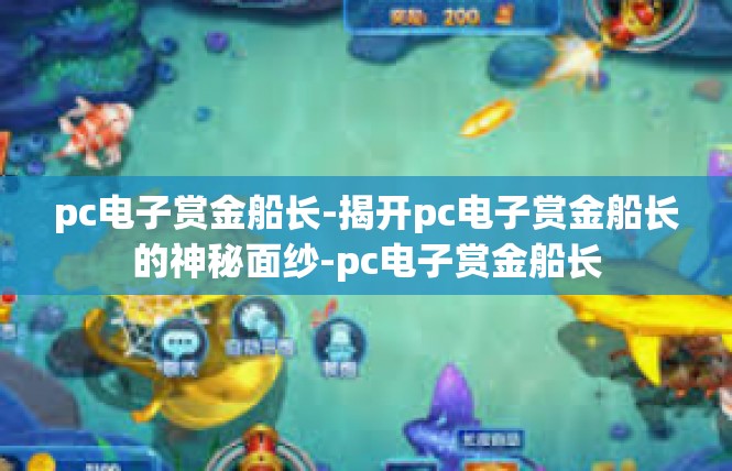 pc电子赏金船长-揭开pc电子赏金船长的神秘面纱-pc电子赏金船长